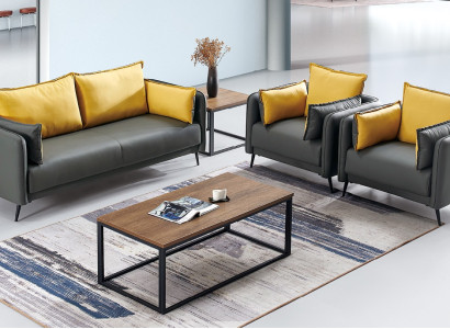 Sofa Couch Upholstery Living landscape Leather Sofas Suite sofas Office Style Furniture